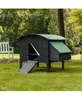 Nestera Large Lodge Chicken Coop, Green and Black 