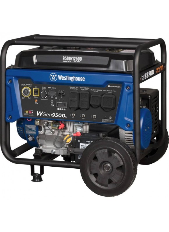 Westinghouse 12,500W Remote Electric Start Portable GAS Generator with Co Sensor