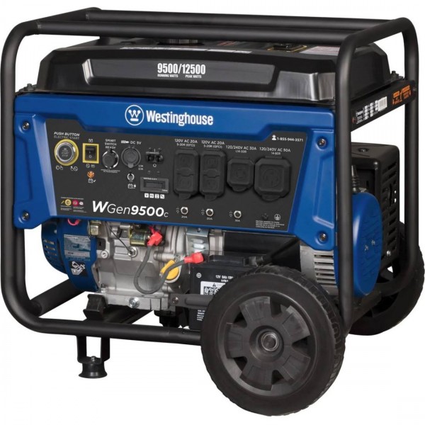 Westinghouse 12,500W Remote Electric Start Portable GAS Generator with Co Sensor 