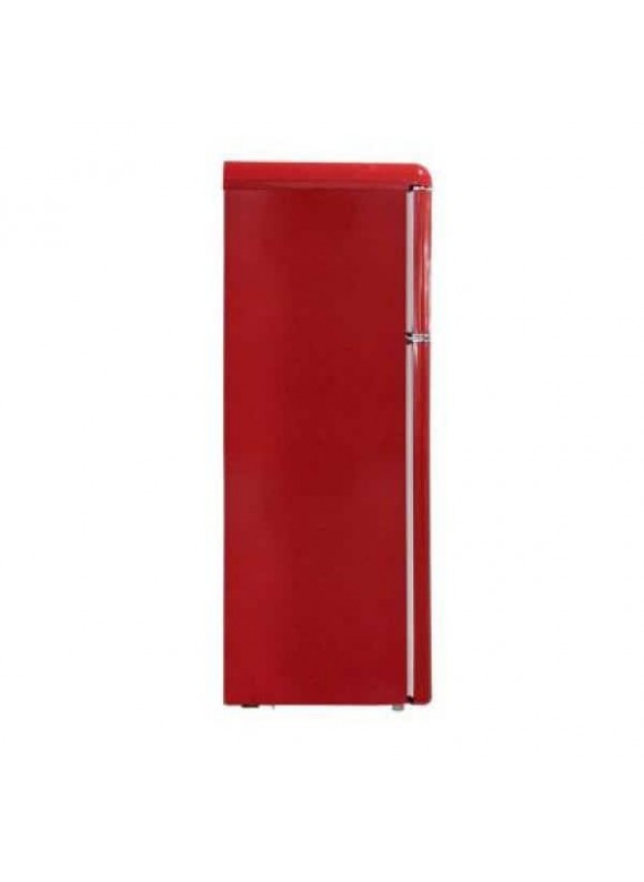 Frigidaire EFR756-RED 7.5 Cu. ft. Retro Mini Fridge in Red with Rounded Corners and Top Freezer