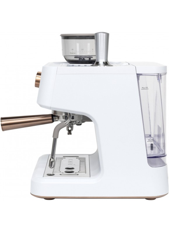 Cafe Bellissimo Semi-Automatic Espresso Machine &amp; Frother - Matte White
