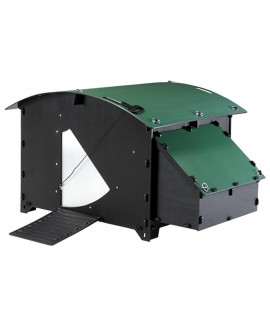 Nestera Large Ground Chicken Coop, Green and Black 