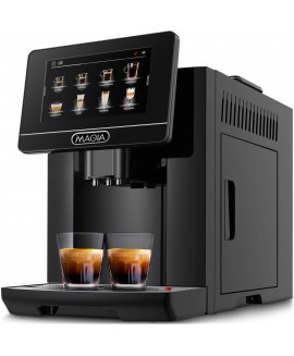 Zulay Magia Super Automatic Coffee Espresso Machine, Elegant Black 