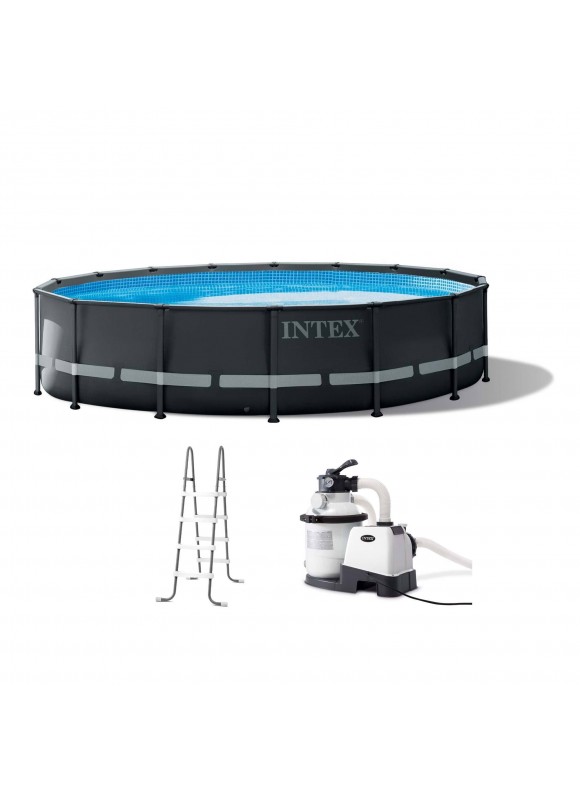 16 Foot x 48 Inch Ultra Xtr Frame Above Ground Swimming Pool Set with Pump