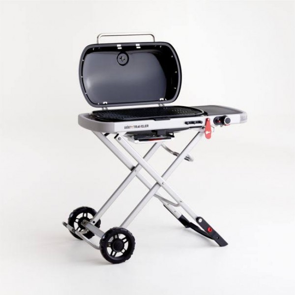 Weber Traveler Portable GAS Grill Stealth Edition Stainless steel / Black 