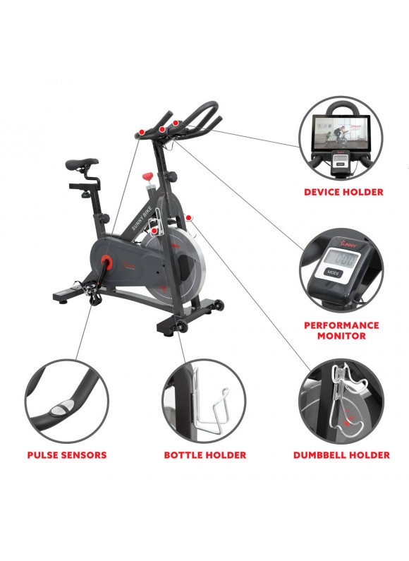 Sunny Health &amp; Fitness Pro II Magnetic Indoor Cycling Bike - B1964