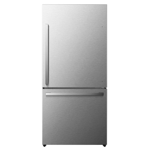 Hisense 17.2-cu ft Counter-depth Bottom-freezer Refrigerator - Fingerprint Resistant Stainless Steel 