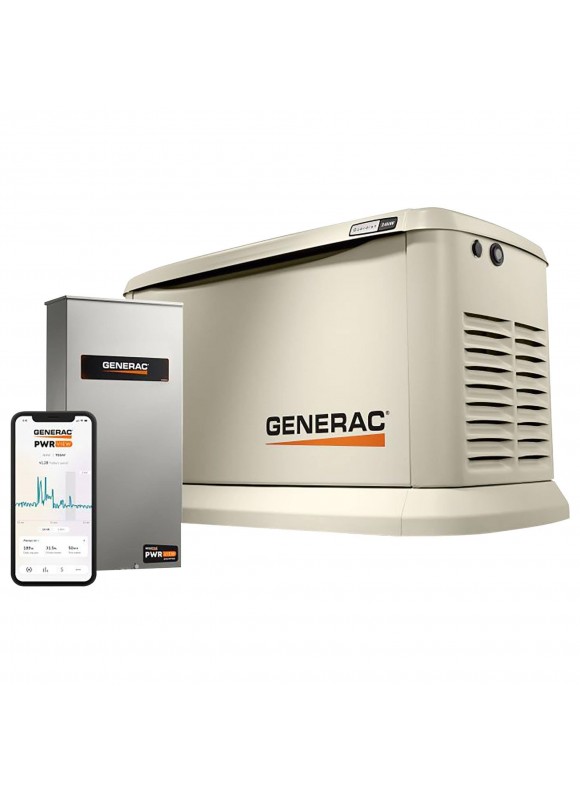 Generac 7210 Guardian 24kW Home Standby Generator with PWRview Transfer Switch