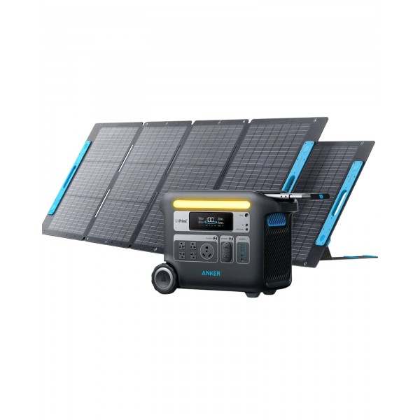 Anker Solar Generator 767 (PowerHouse 2048Wh with 2 200W Solar Panels) 