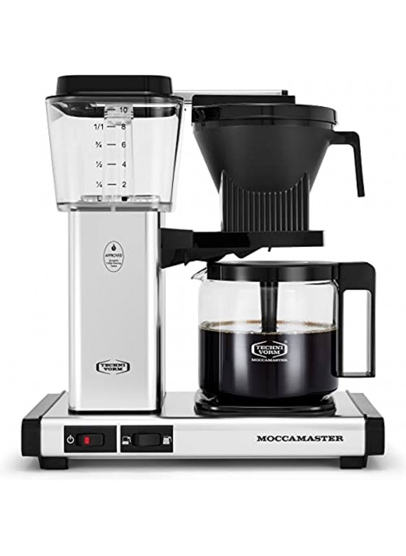 Moccamaster KBGV Select Coffee Maker Orange / Polished Silver / Pistachio