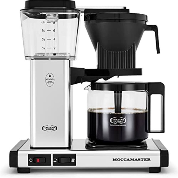 Moccamaster KBGV Select Coffee Maker Orange / Polished Silver / Pistachio 