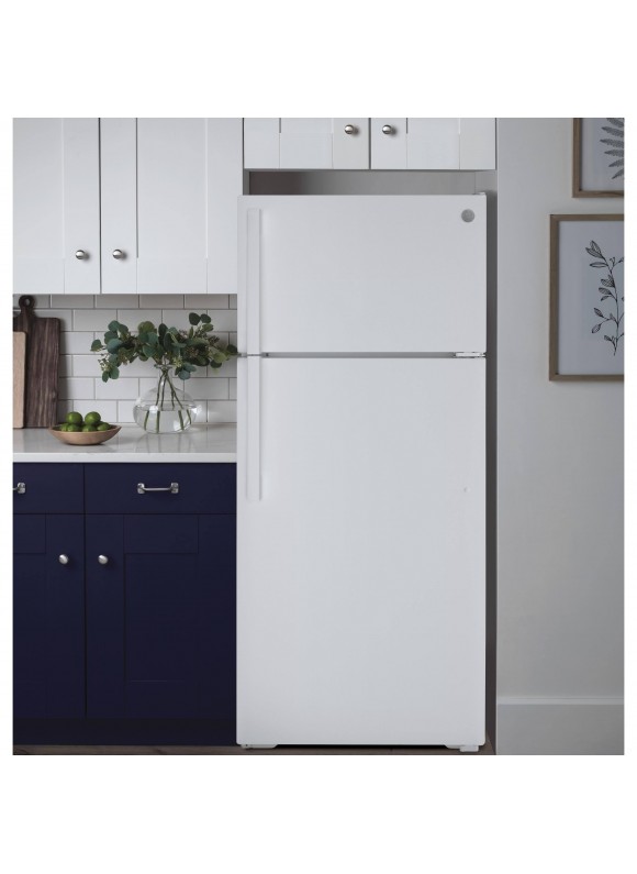 GE GTS22KGNRWW 21.9 Cu. ft. White Top Freezer Refrigerator