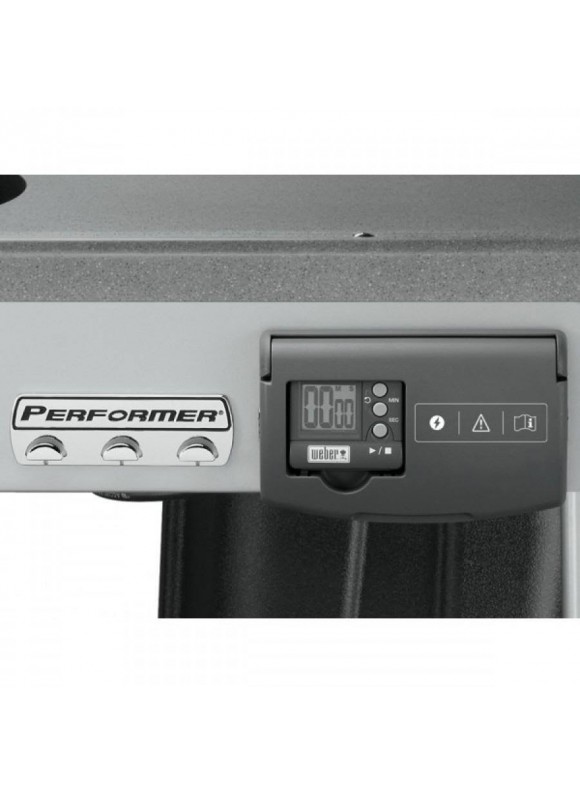 Weber - 22 in. Performer Deluxe Charcoal Grill - BLACK.