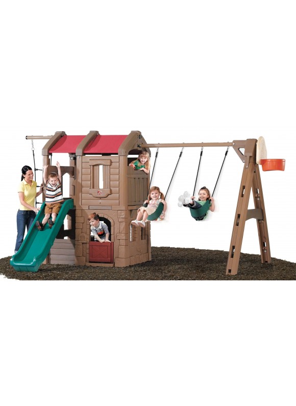 Step2 Naturally Playful Adventure Lodge Play Center Swing Set