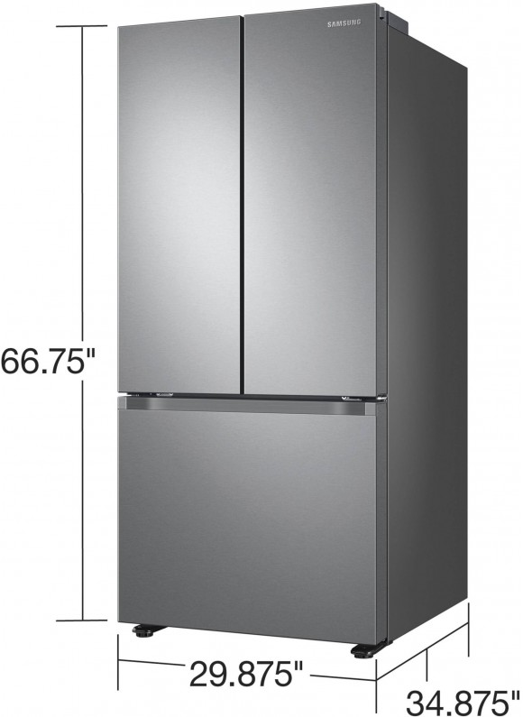 Samsung RF22A4121SR 22 Cu. ft. Smart 3-Door French Door Refrigerator in Stainless Steel