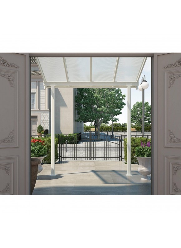 Palram Sierra Patio/Door Cover, 8' x 8', White/Clear