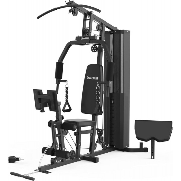 JX Fitness Home Gym Multifunctional Full Body Home Gym Equipment for Home Wlscm-1148l, Black 