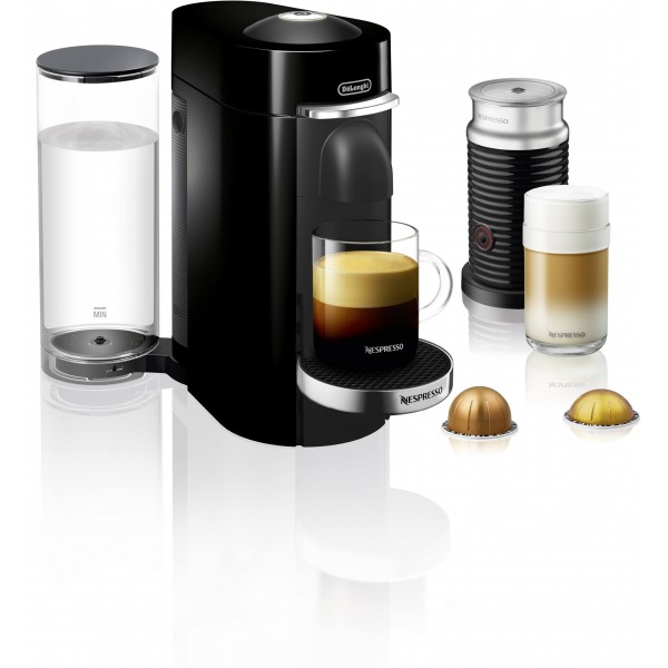 De'Longhi Nespresso VertuoPlus Coffee and Espresso Maker with Aeroccino, Black 