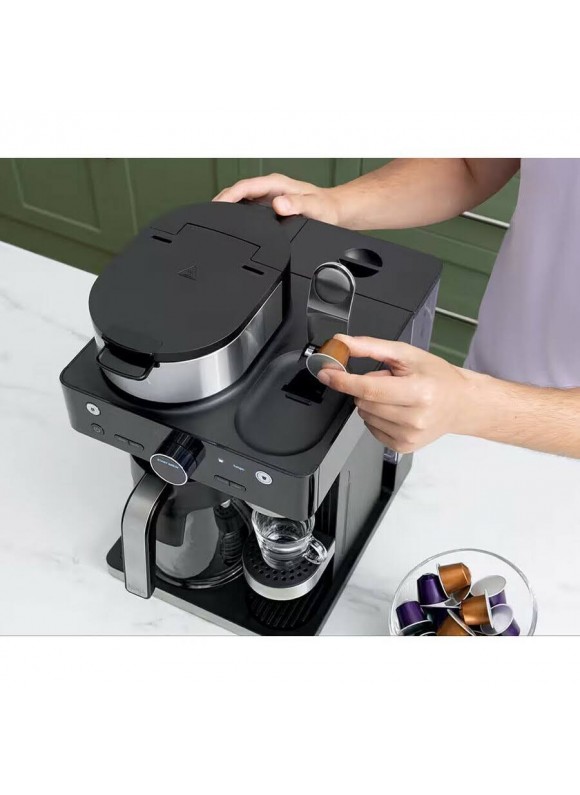 Ninja Espresso &amp; Coffee Barista System, Single-Serve Coffee &amp; Nespresso Capsule Compatible - CFN601 - Black