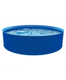 Blue Wave Cobalt Steel Wall Pool Package - 15-ft Round 48-in Deep 