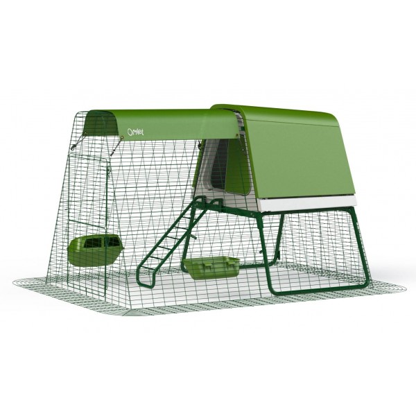 Eglu Go Up Chicken Coop with 6ft Run Package - Leaf Green 
