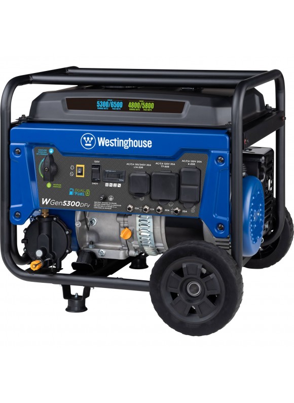 Westinghouse WGen5300DFv Generator &#8211; Dual Fuel