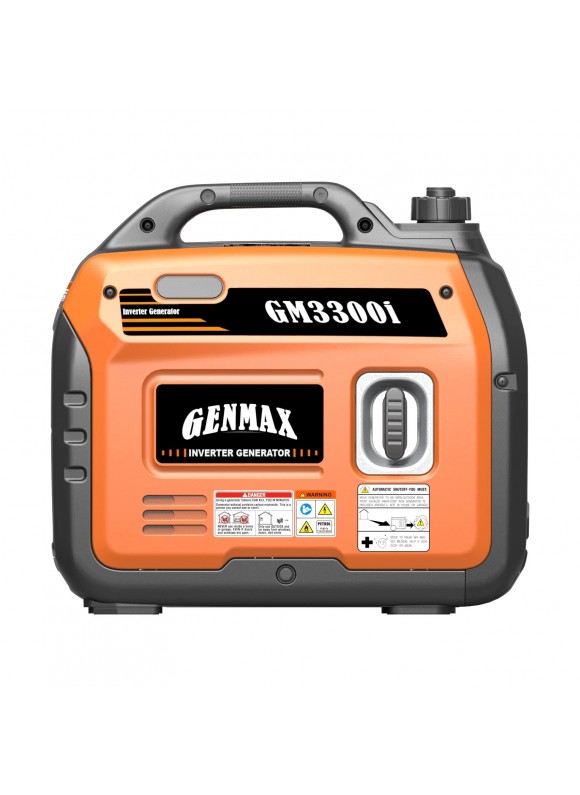 Genmax 3300-Watt Recoil Start Gasoline Powered Inverter Generator with Super Quiet145cc Engine