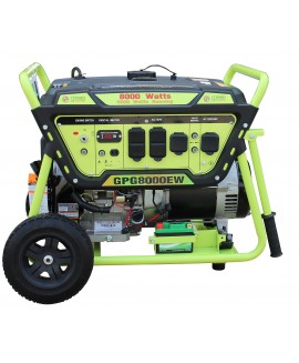 Green Power Portable Generator Gasoline Electric Start LCT 420cc Lithium Battery 8000/6500W 