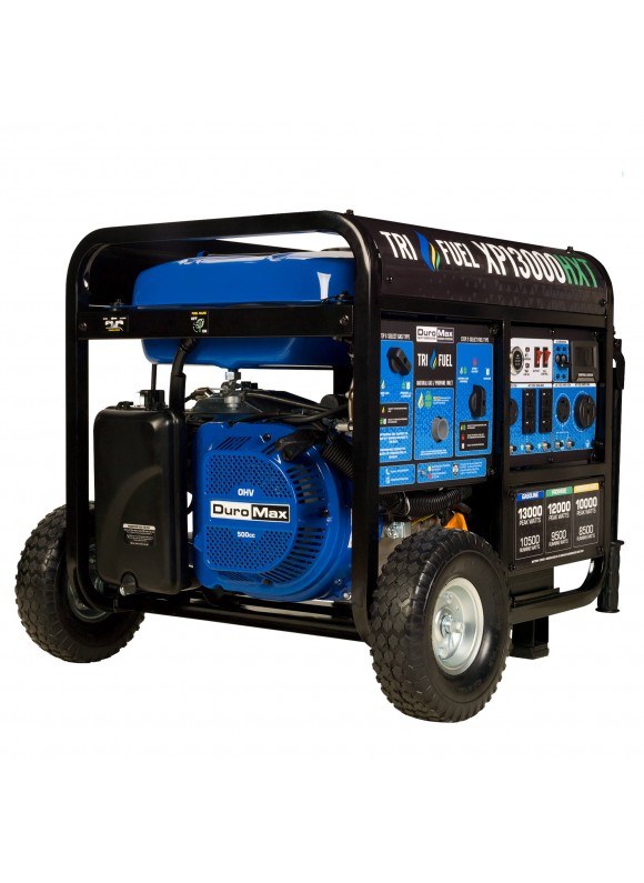 DuroMax XP13000HXT 13,000 Watt Tri Fuel Portable HXT Generator w/ Co Alert