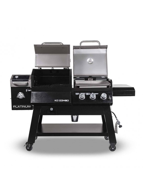 Platinum KC Combo, WiFi and Bluetooth Wood Pellet and GAS Grill