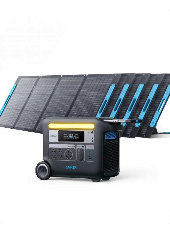 Anker Solar Generator 767 | Powerhouse 2048Wh with 5×200W Solar Panels