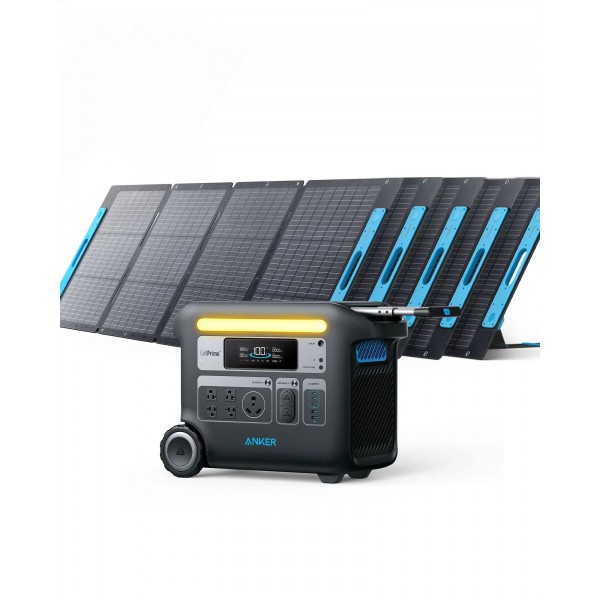Anker Solar Generator 767 | Powerhouse 2048Wh with 5×200W Solar Panels 