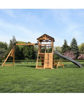 Endeavor II Swing Set with Gray Slide Shipping Included 