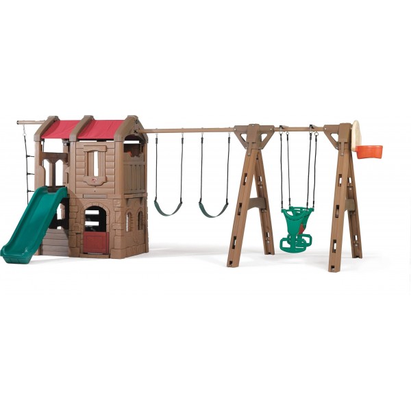 Step2 Naturally Playful Adventure Lodge Play Center with Glider 