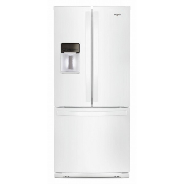 Whirlpool WRF560SEHW 30-Inch Wide French Door Refrigerator - 20 Cu. ft. White 